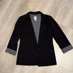 Denim Department Structured Black Blazer